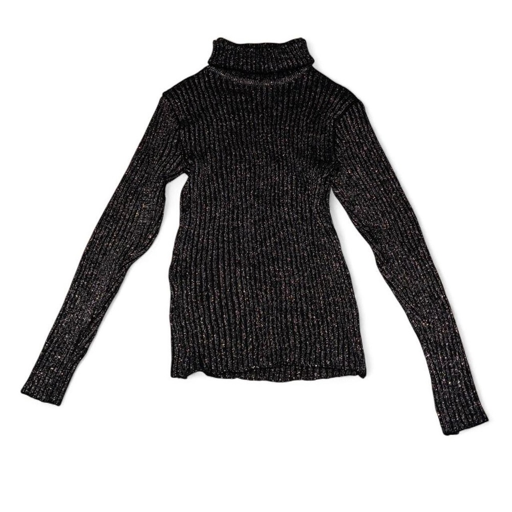 Women's Black Turtleneck Sweater